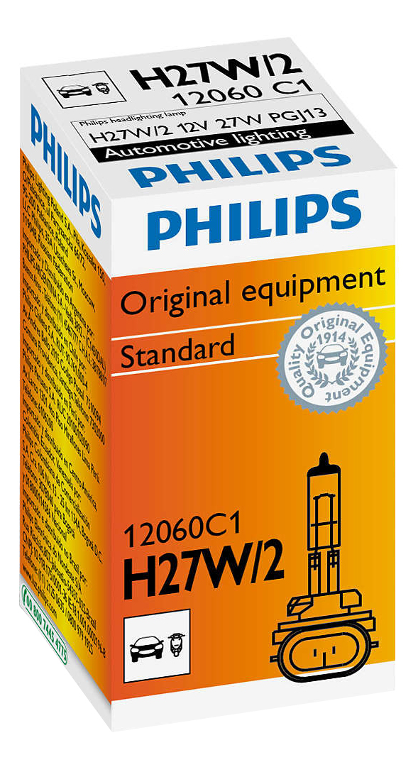 Лампа галогенная PHILIPS Standard 27W pG13 12060C1