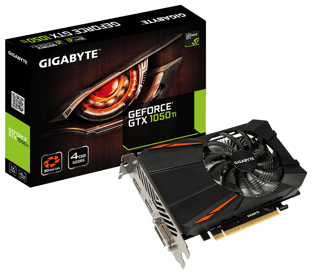 Видеокарта GIGABYTE NVIDIA GeForce GTX 1050 Ti OC LP (GV-N105TOC-4GL) –  купить в Москве, цены в интернет-магазинах на Мегамаркет