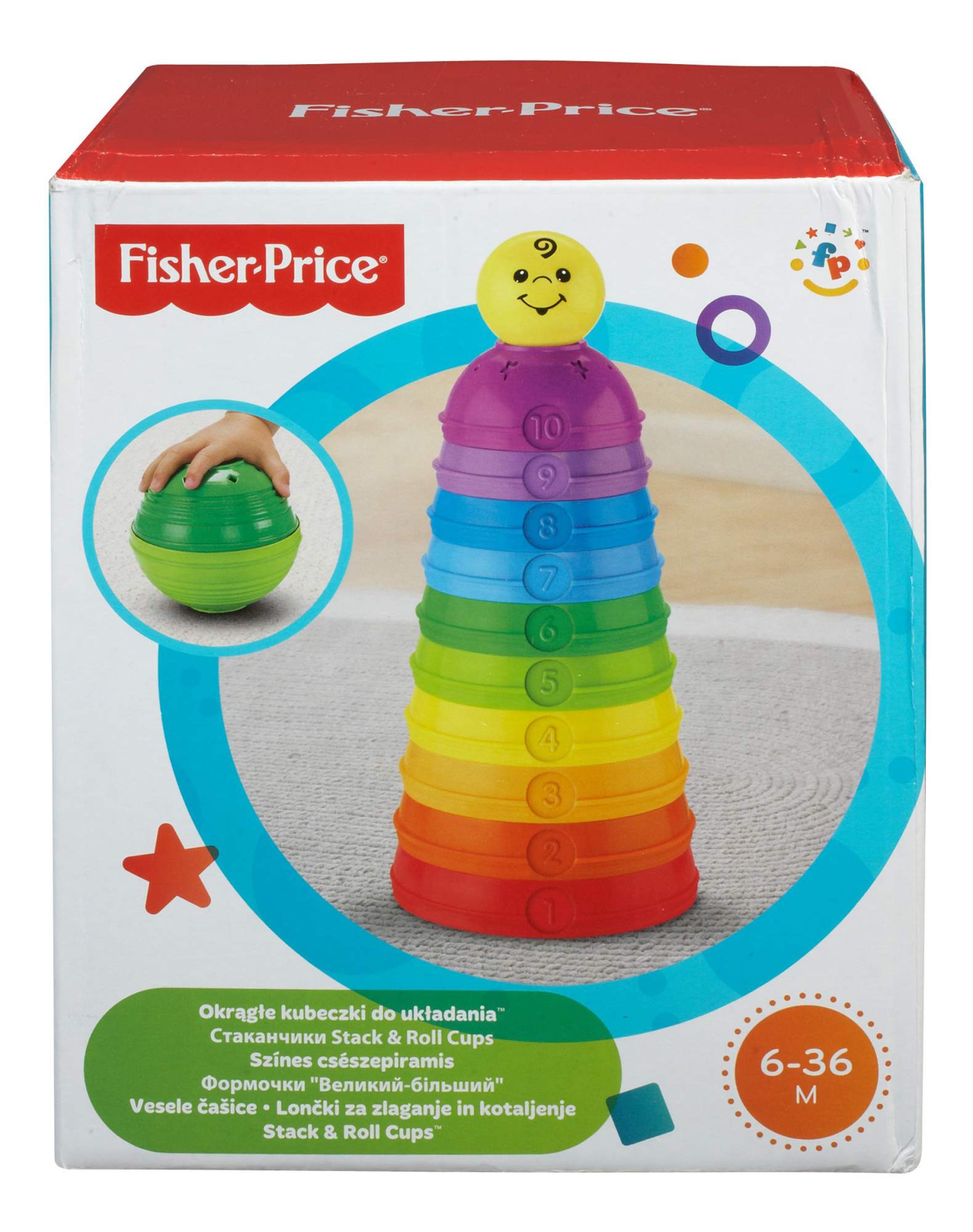 Купить развивающие стаканчики Fisher-Price Пирамидка, цены на Мегамаркет