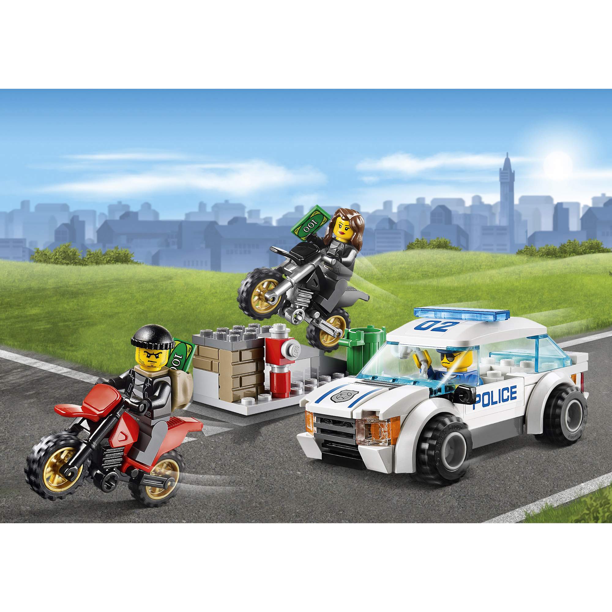 Отзывы о конструктор LEGO City Police Погоня за воришками-байкерами (60042)  - отзывы покупателей на Мегамаркет | конструкторы LEGO 60042 - 100000075858