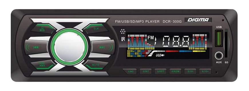 Автомобильная магнитола Digma DCR-300G