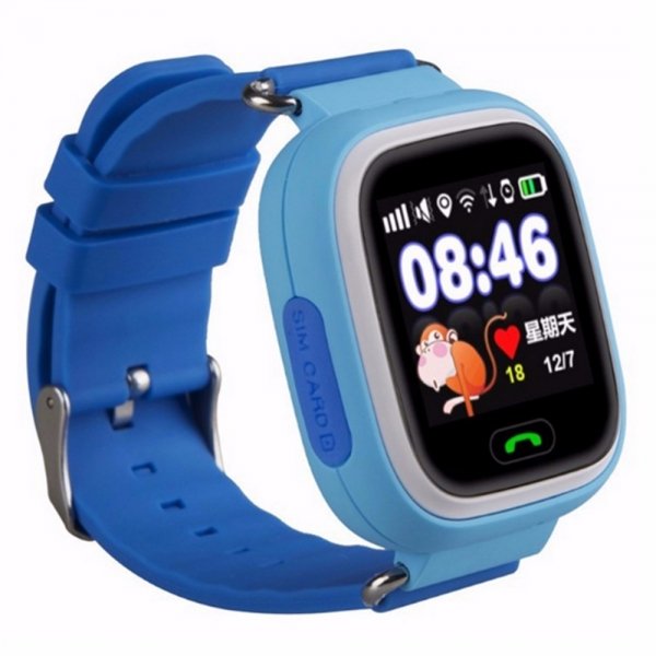 Детские смарт-часы Smart Baby Watch Q90 с GPS трекером Blue/Blue, купить в Москве, цены в интернет-магазинах на Мегамаркет