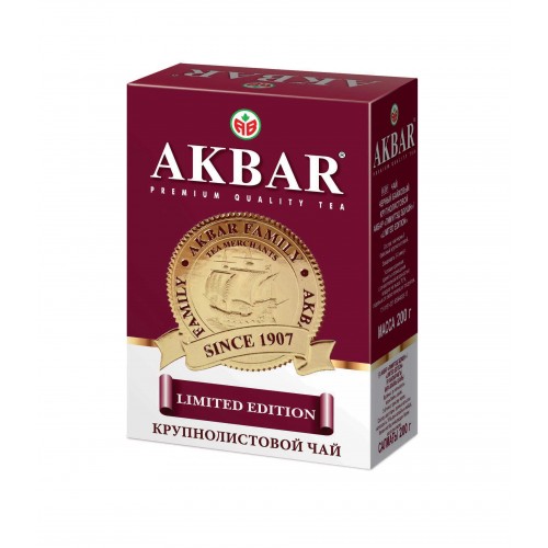 Чай черный листовой Akbar limited edition с медалью 200 г