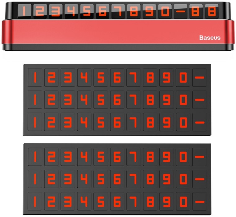 Купить парковочная карта Baseus Moonlight Box Series Temporary для номера телефона (Red), цены на Мегамаркет | Артикул: 600000440059