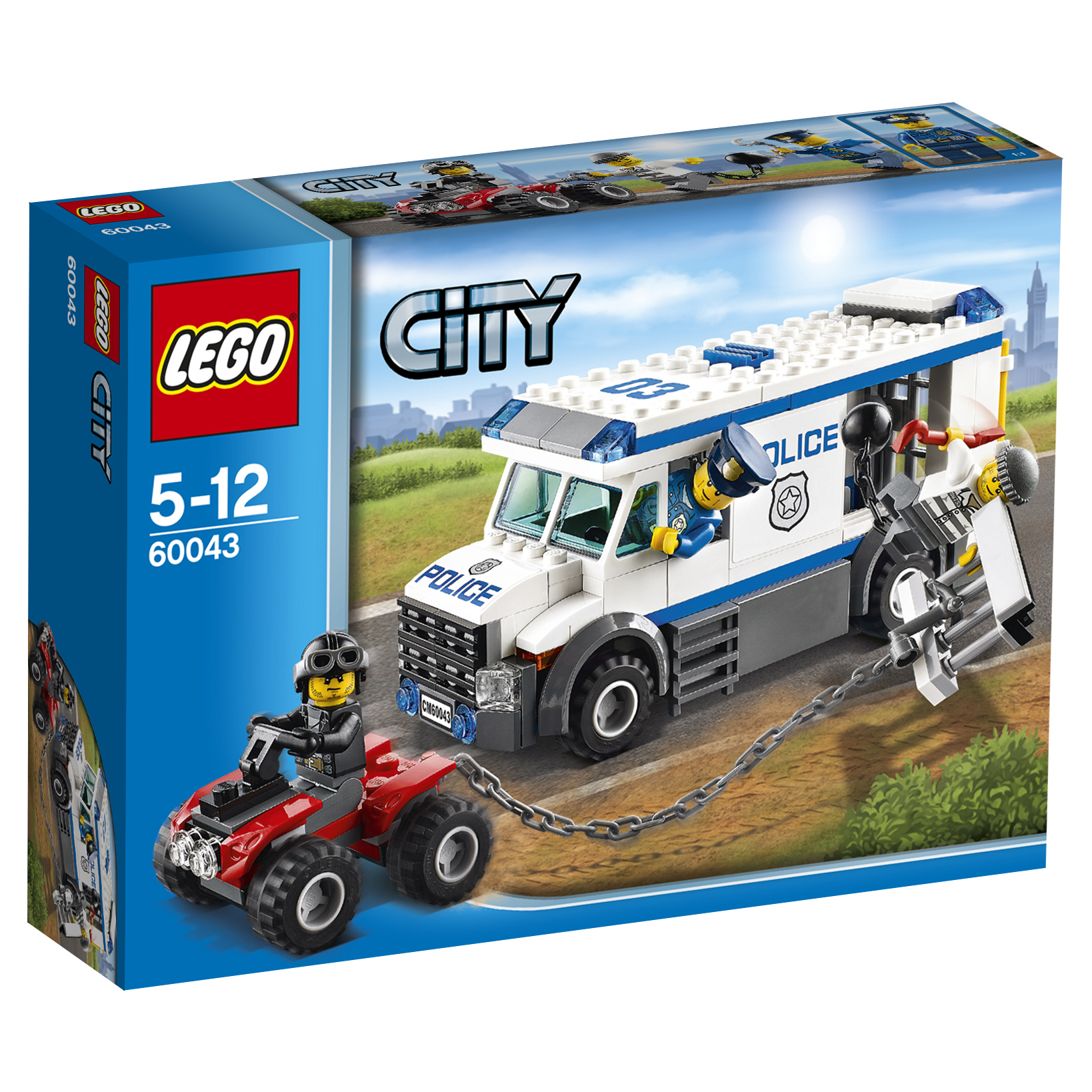 Конструктор LEGO City Police Автомобиль для перевозки заключённых (60043) –  купить в Москве, цены в интернет-магазинах на Мегамаркет