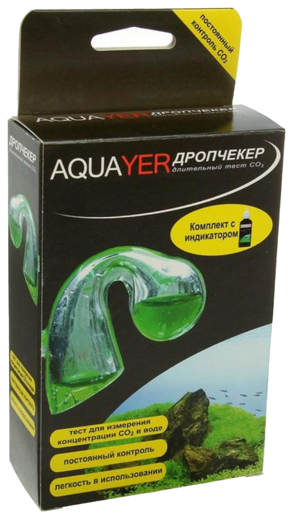 Тест для воды Aquayer Длительный тест СО2 AQDI Дропчекер+Индикатор 30мл