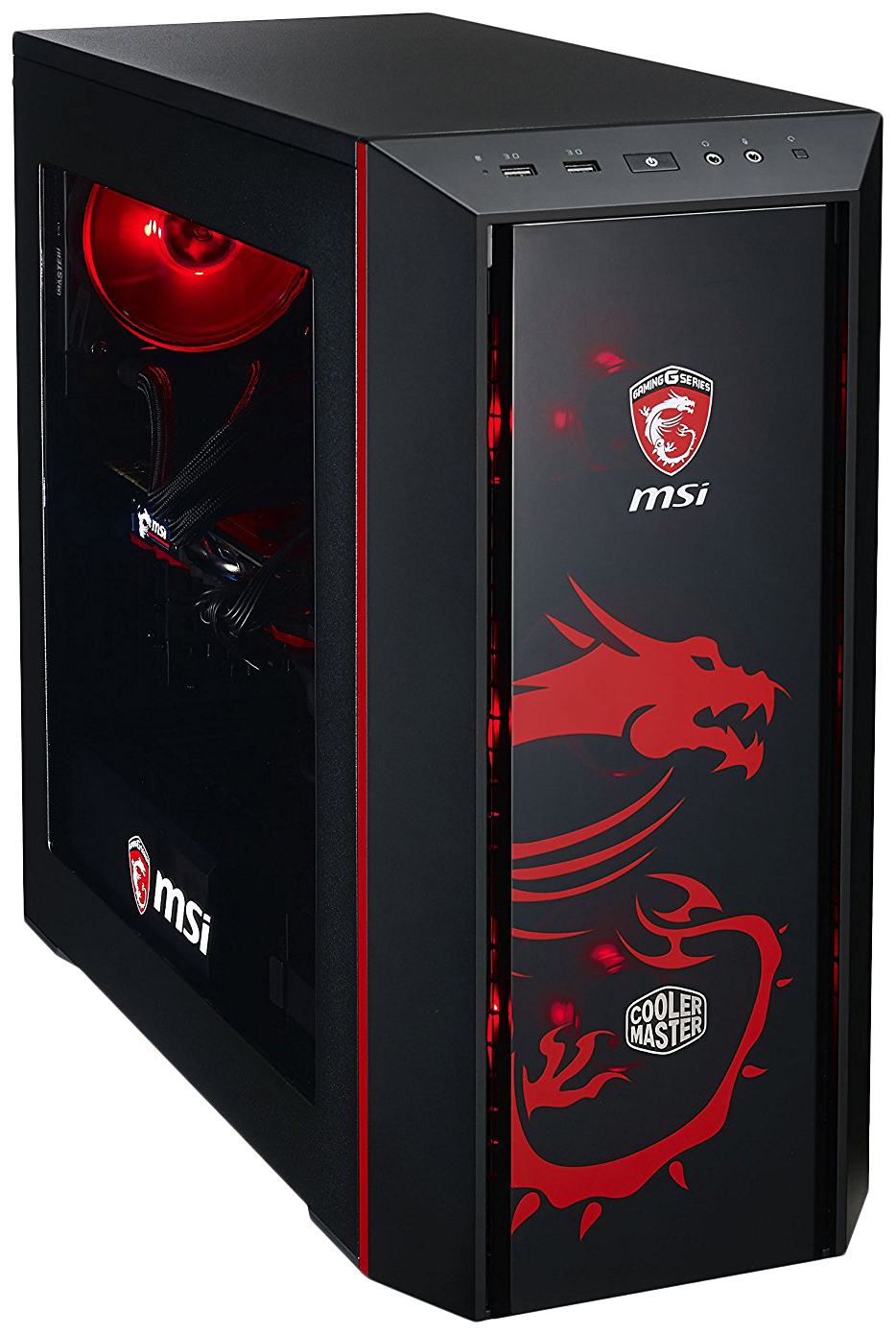 Red pc. Cooler Master MASTERBOX 5 MSI Edition. Компьютерный корпус Cooler Master MASTERBOX 5 MSI Edition (MCX-b5s2-KWNN-03-mi) w/o PSU Black. Cooler Master MSI корпус. Системный блок MSI Dragon.