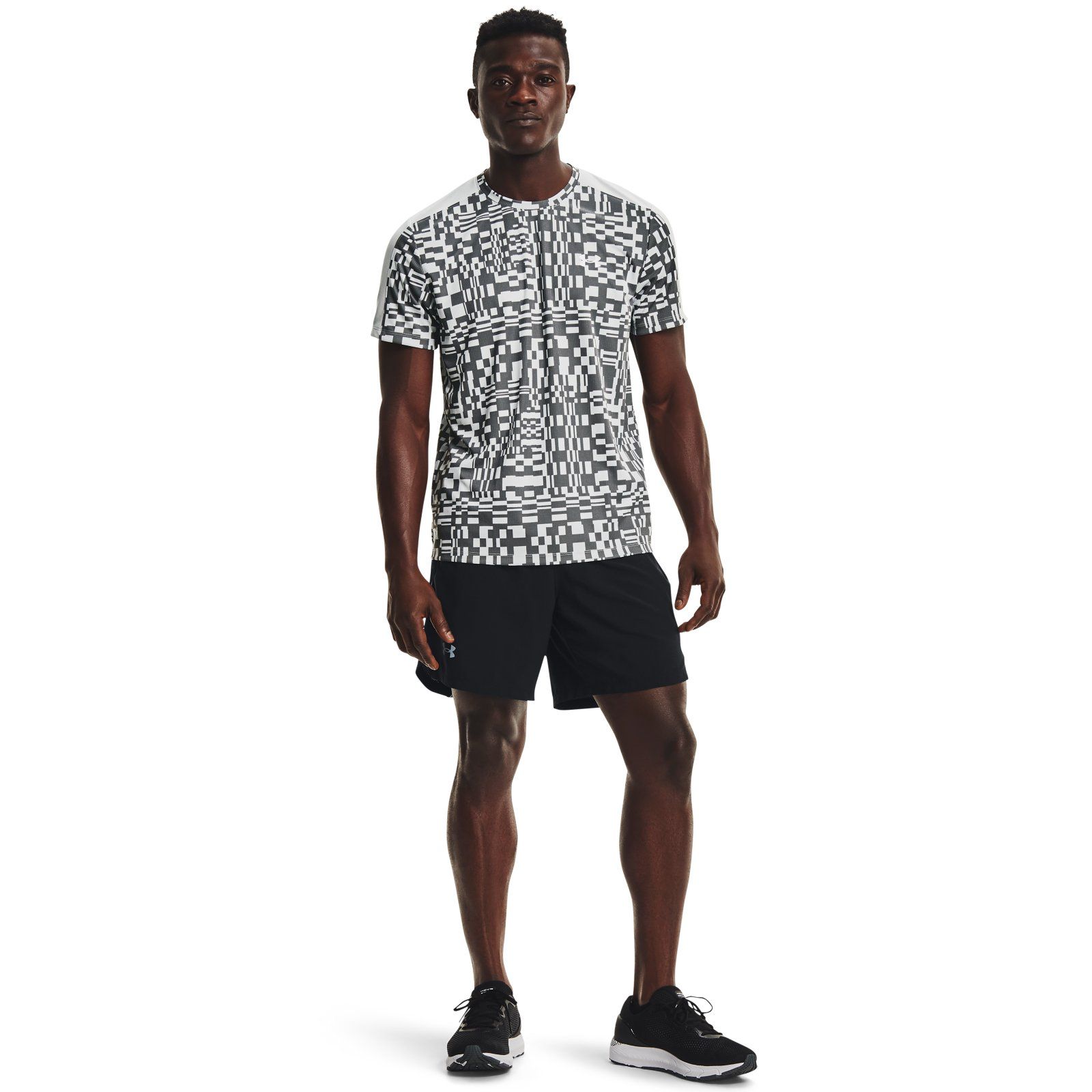 Футболка Under Armour Speed Stride Printed Ss цв.серый S