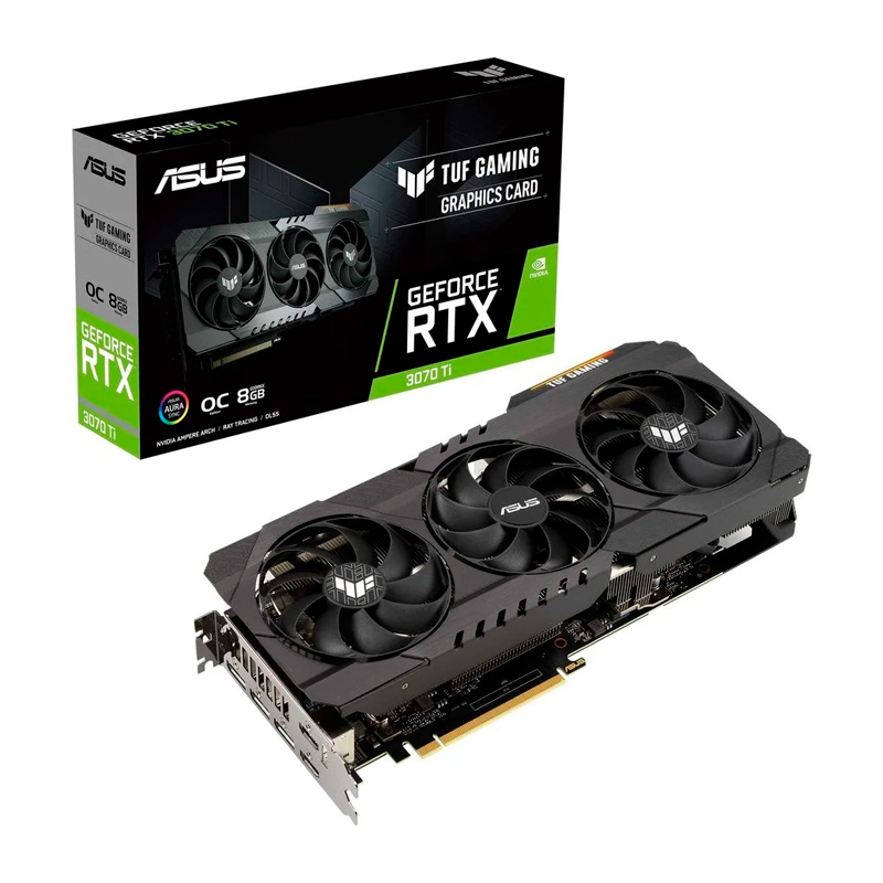 Видеокарта ASUS NVIDIA GeForce RTX 3070 Ti 8Gb (TUF-RTX3070TI-O8G-GAMING), купить в Москве, цены в интернет-магазинах на Мегамаркет