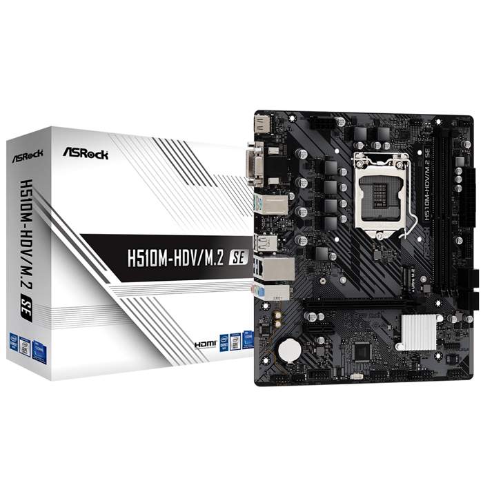 Материнская плата ASRock H510M-HDV/M.2 SE - купить в Ситилинк, цена на Мегамаркет