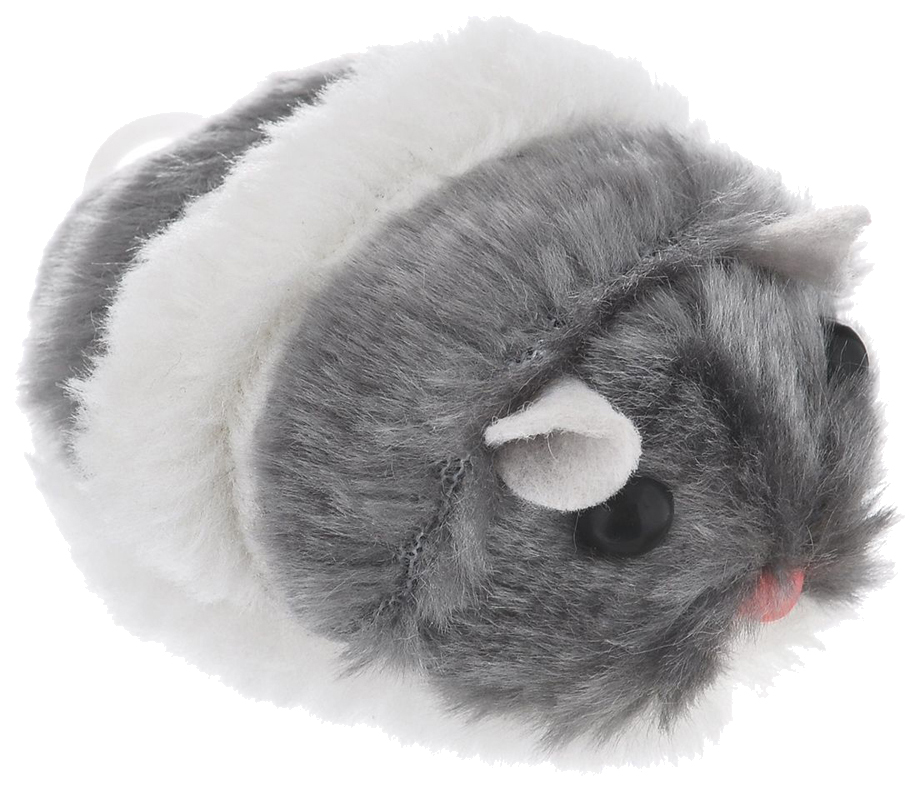 Мяч для кошек Beeztees Хомячок вибрирующий, текстиль, в ассортименте, 7 см