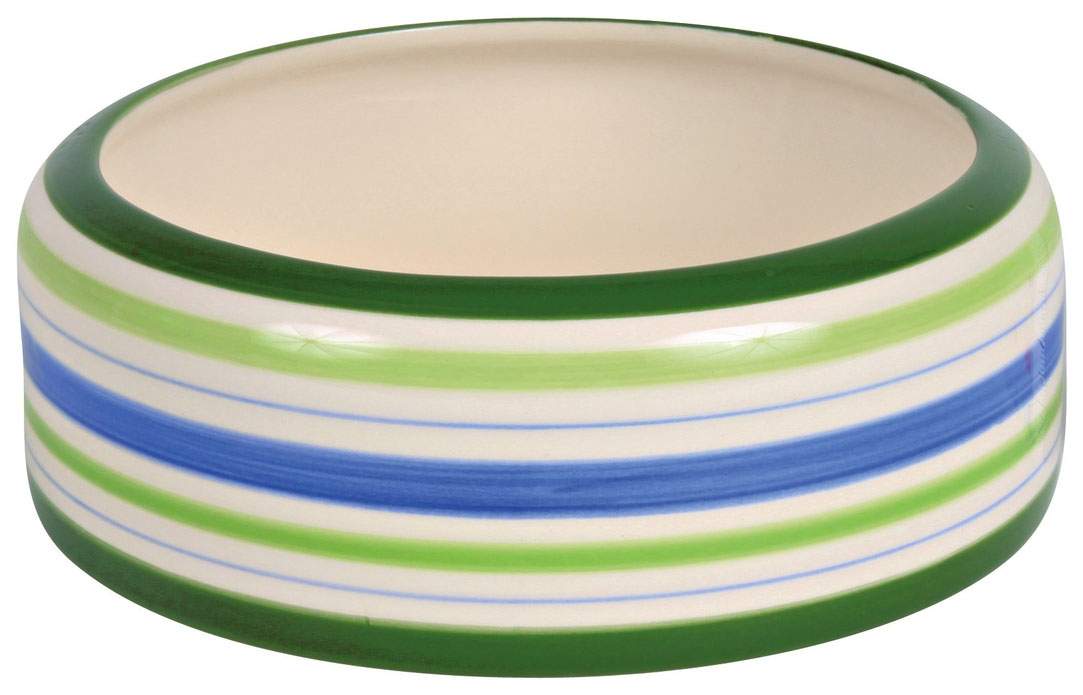 Миска для кроликов TRIXIE Ceramic Bowl L, керамическая, разнцоветная, 500 мл