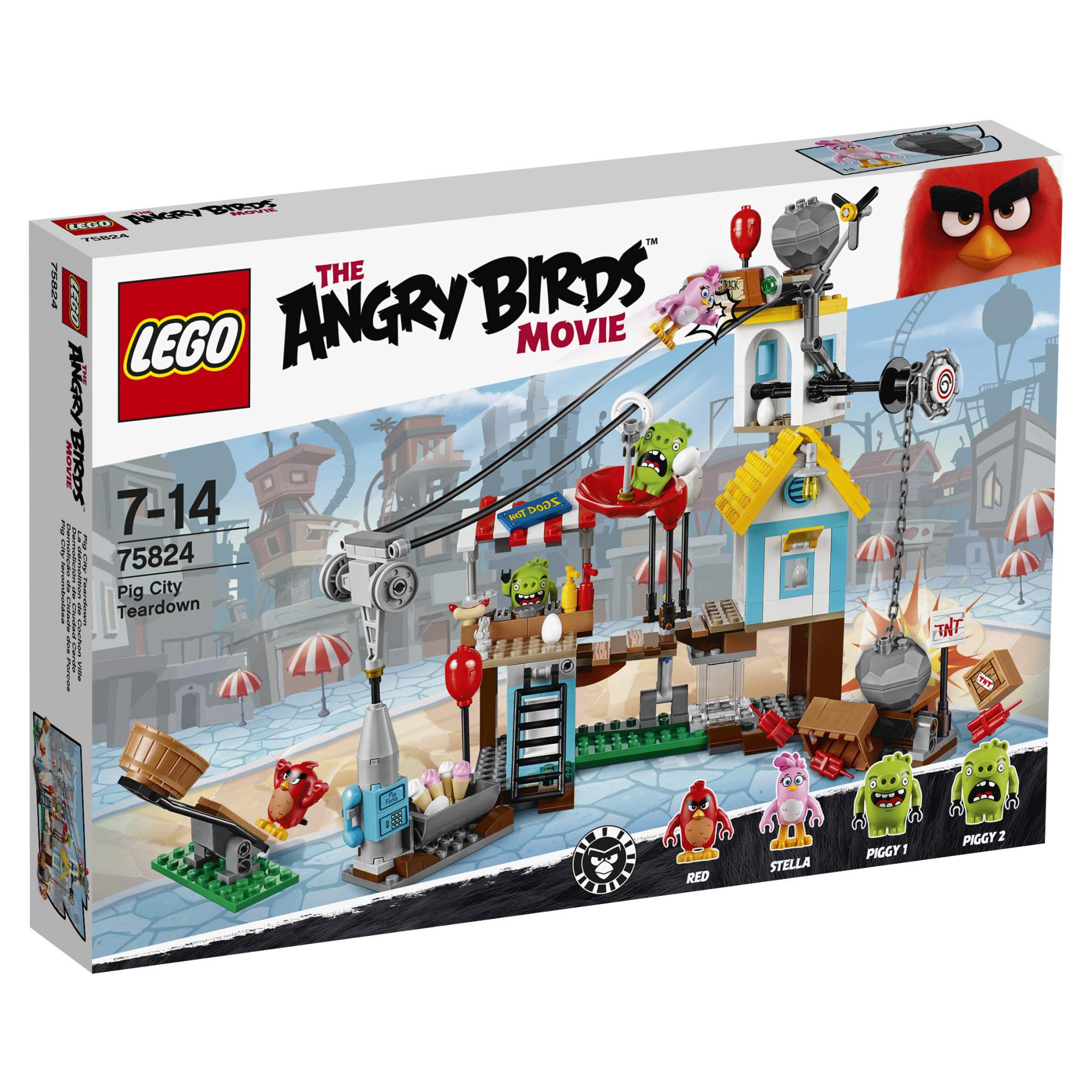 Купить конструктор LEGO Angry Birds Разгром Свинограда (75824), цены на  Мегамаркет | Артикул: 100000075760