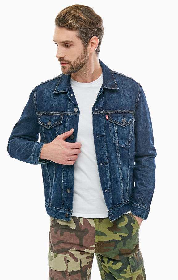 Джинсовая куртка мужская Levi's 7233403520 синяя S