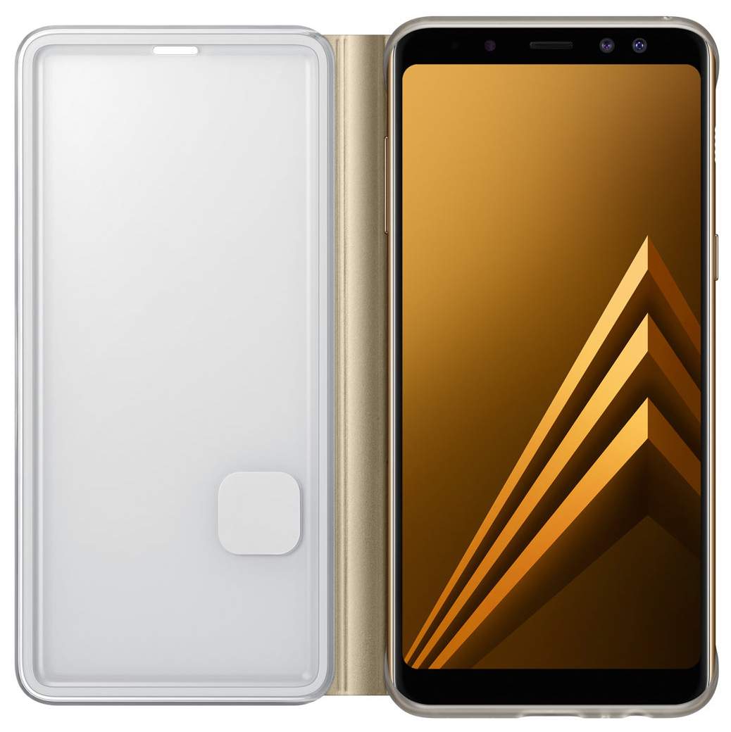 Чехол Samsung Neon Flip Cover Gold для Galaxy A8 (2018)
