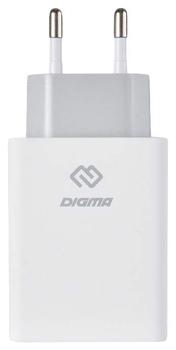 Сетевое зарядное устройство DIGMA DGWC-3U-5A-WG, 3xUSB, 5 A, white