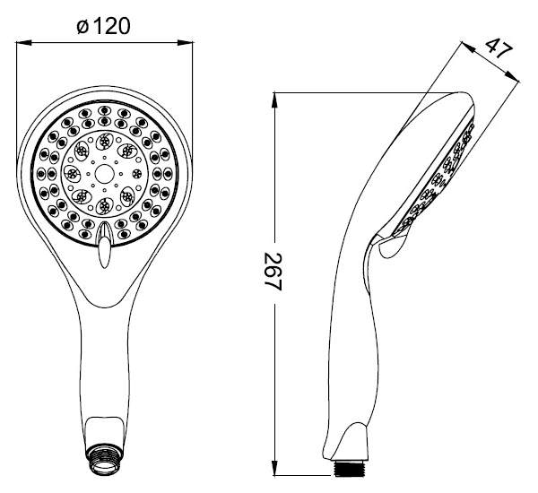 Душевые лейки IDDIS A10161