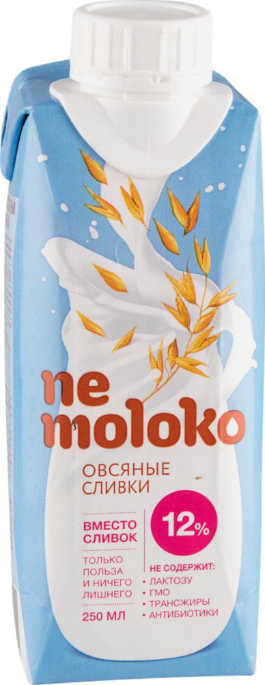 Напиток овсяный Nemoloko сливочный 12% 250 мл