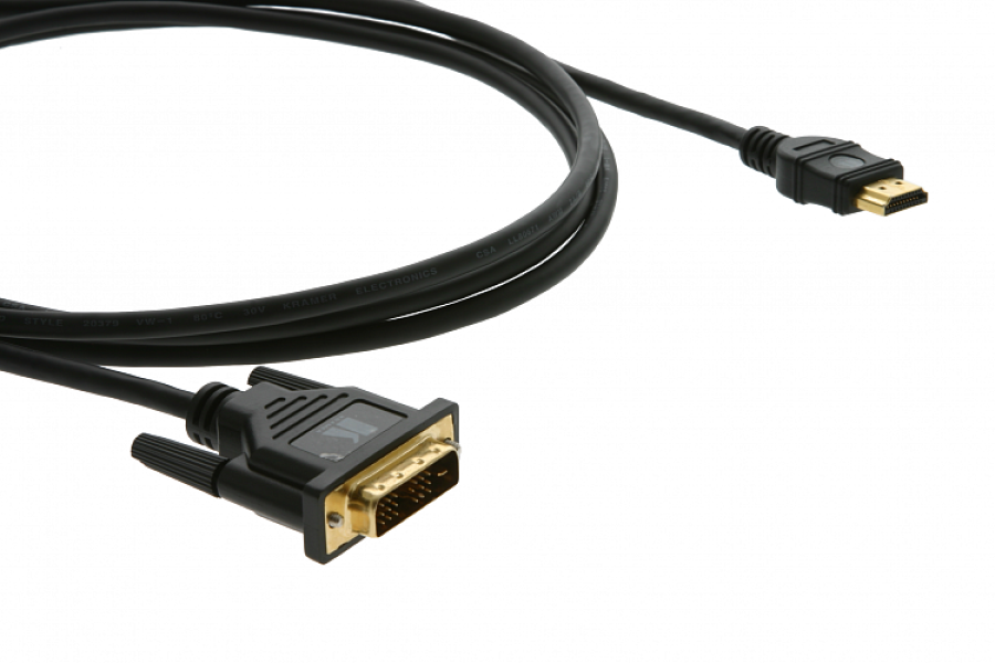 Кабель Kramer HDMI-DVI, M-M 3м Black (C-HM/DM-10)