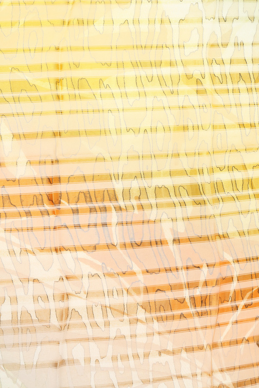 Платок женский F.FRANTELLI P19090087-NV желтый, 90x90 см