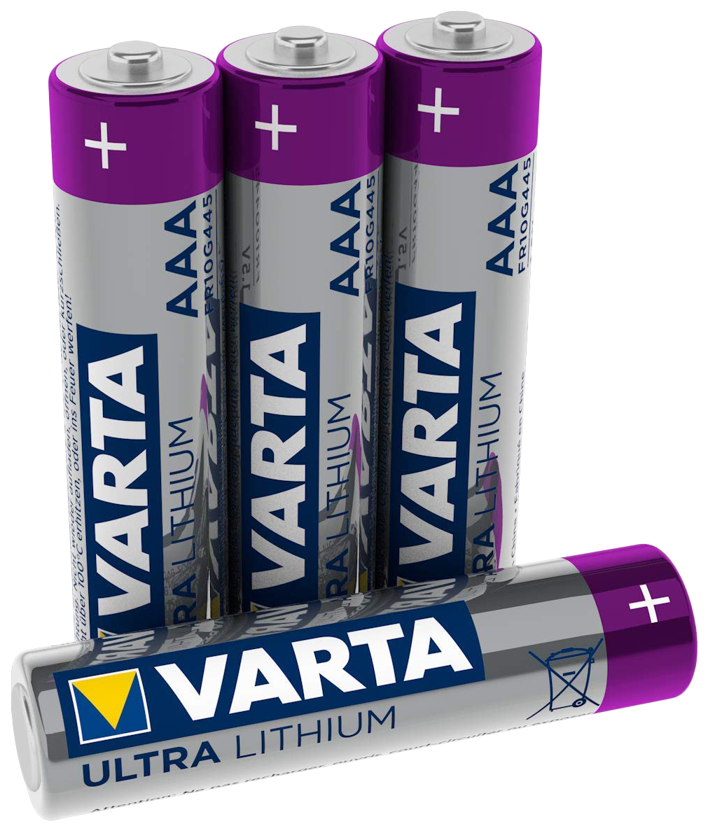 Батарейка AAA литиевая Varta Professional Lithium FR03-4BL (6103) 1.5V в блистере 4шт. - купить в Москве, цены на Мегамаркет | 100025633562