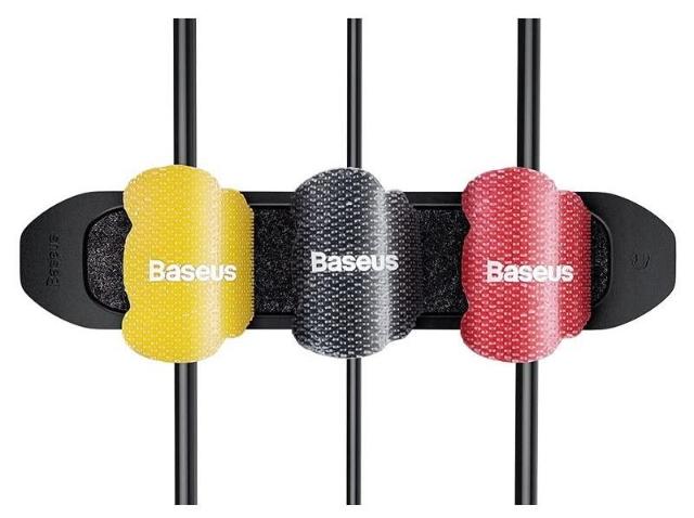 Органайзер проводов Baseus Kaka Cable Fixer Kit Black