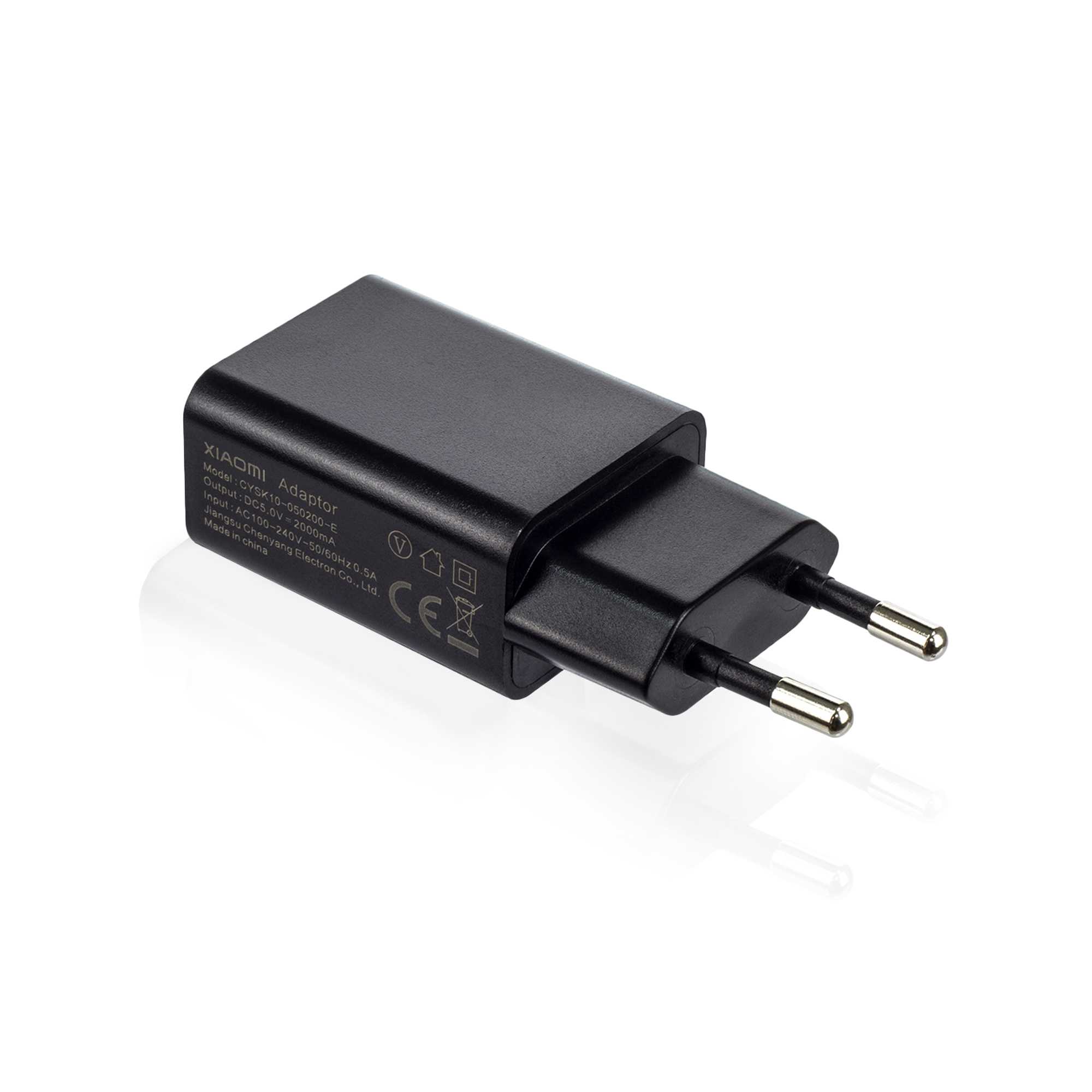 Сетевое зарядное устройство Xiaomi CYSK10-050200-E, 1 USB, 2 A, (RP-MI-ADPT-2A) black