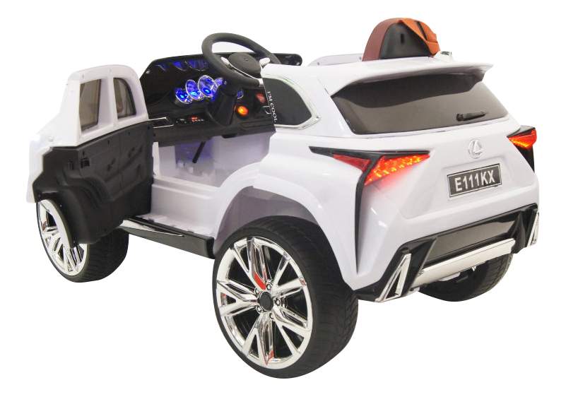 Электромобиль Lexus белый RIVERTOYS  №2