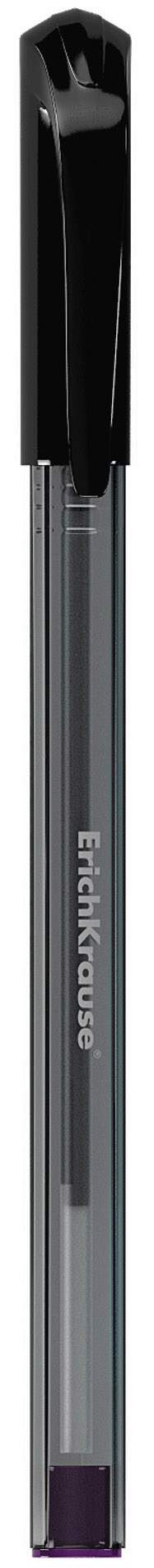 Гелевая ручка ErichKrause U-18 прозрачный корпус черная 12 шт.