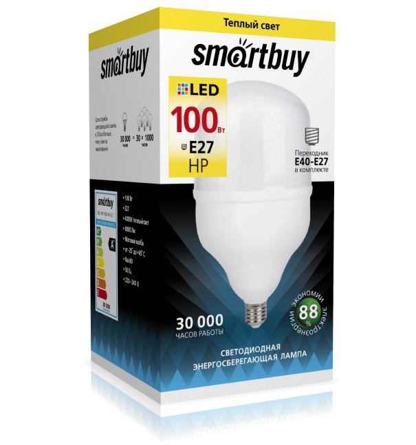 Светодиодная Лампочка SmartBuy SBL-HP-100-4K-E27