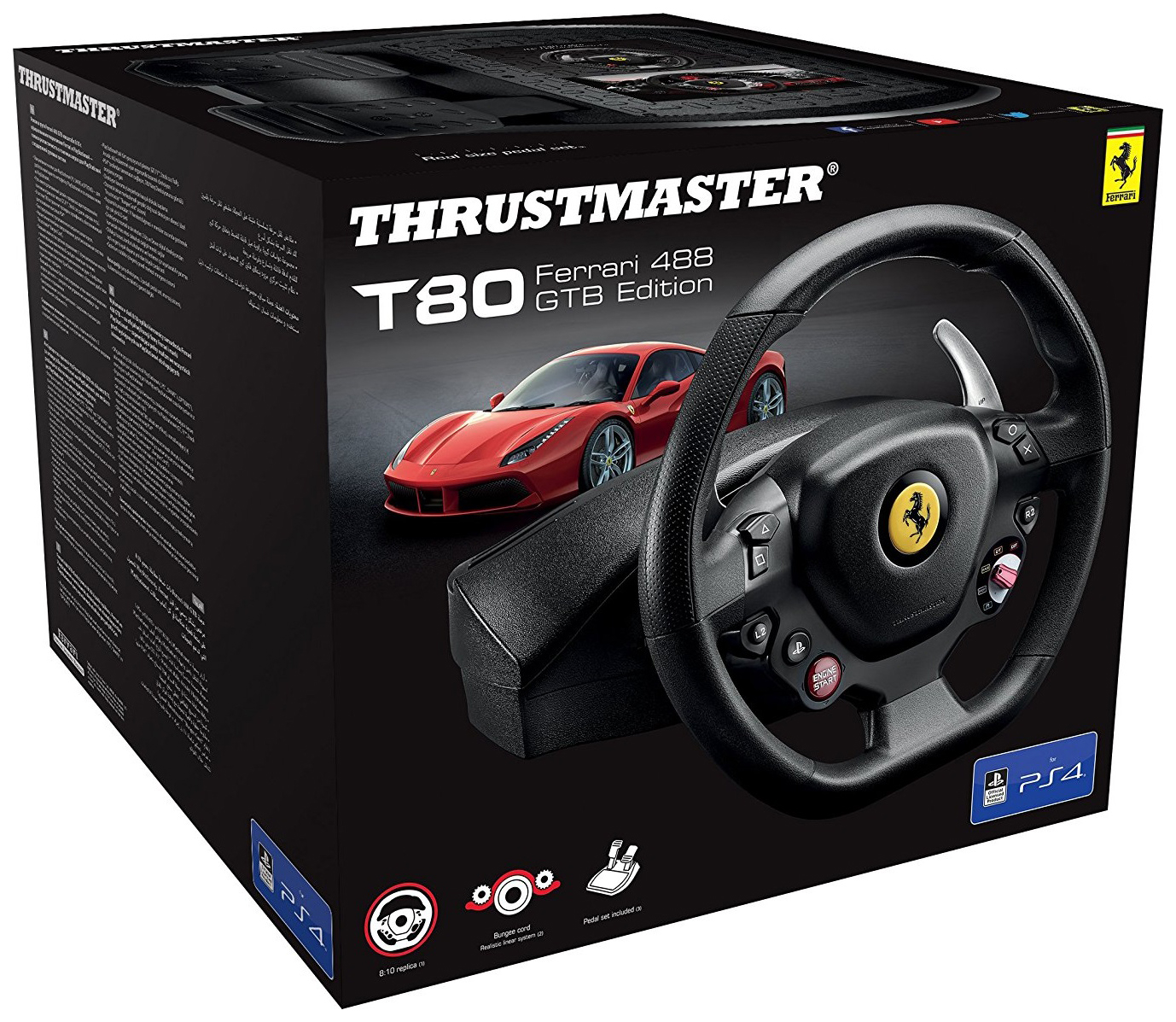 Игровой руль Thrustmaster T80 Ferrari 488 GTB - отзывы покупателей на  маркетплейсе Мегамаркет | Артикул: 100024556862