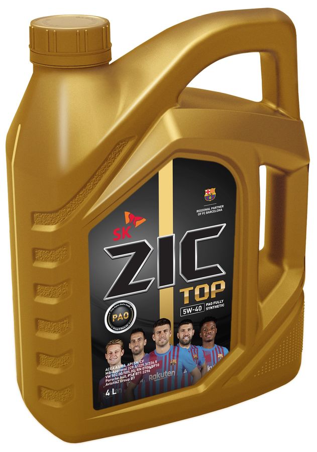 Моторное масло ZIC TOP 5W-40 4л. синтетическое [162682] -  в .