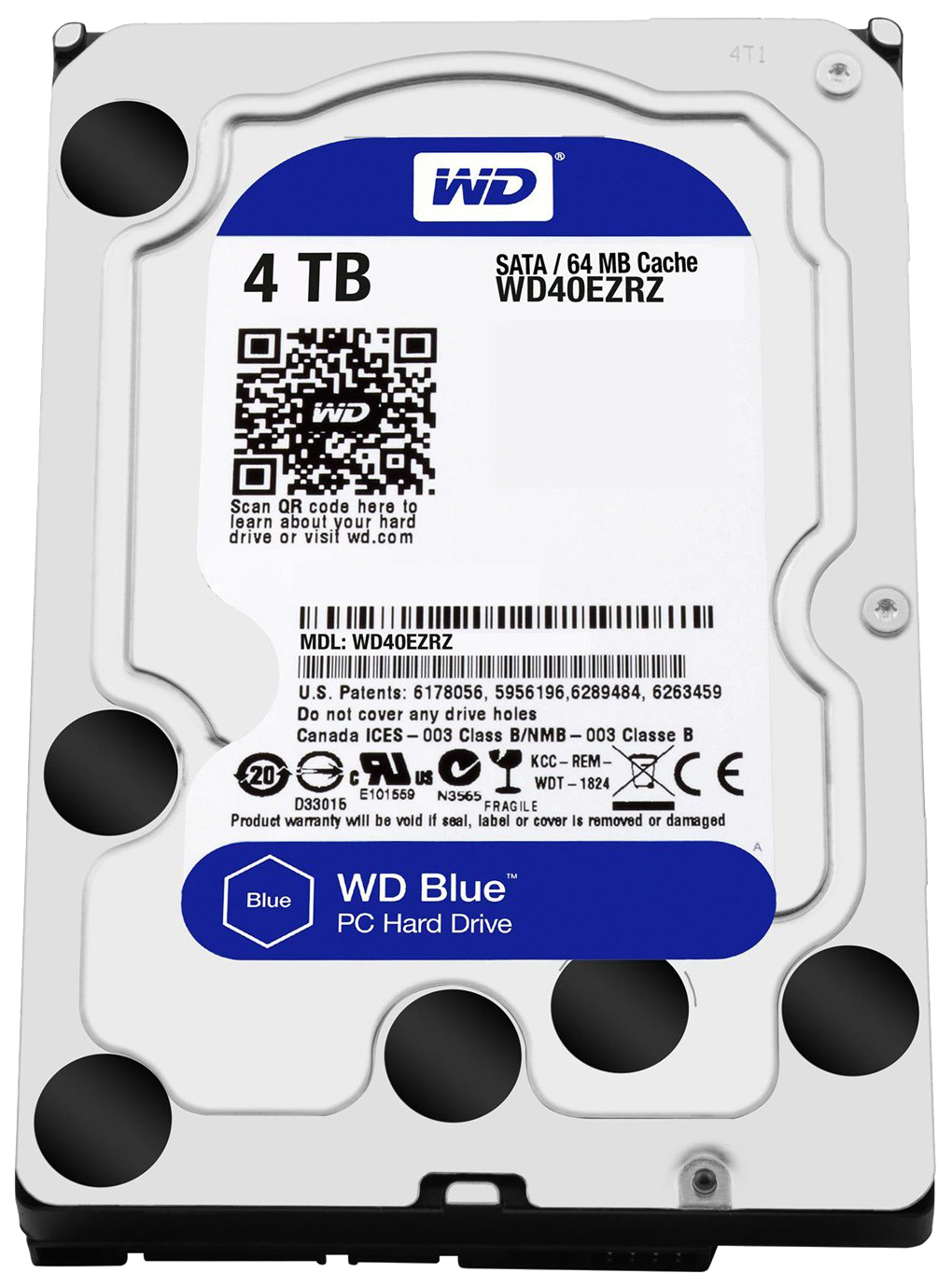 Жесткий диск WD Blue 4ТБ (WD40EZRZ) - купить в Digital Solutions, цена на Мегамаркет