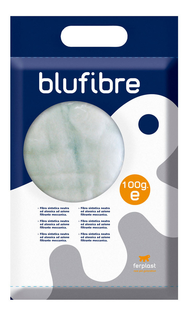 Наполнитель для внутреннего фильтра Ferplast BLUFIBRE, синтетическая вата, 100 г