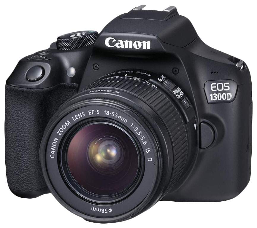 Миниатюра Фотоаппарат зеркальный Canon EOS 1300D 18-135mm IS Black №1