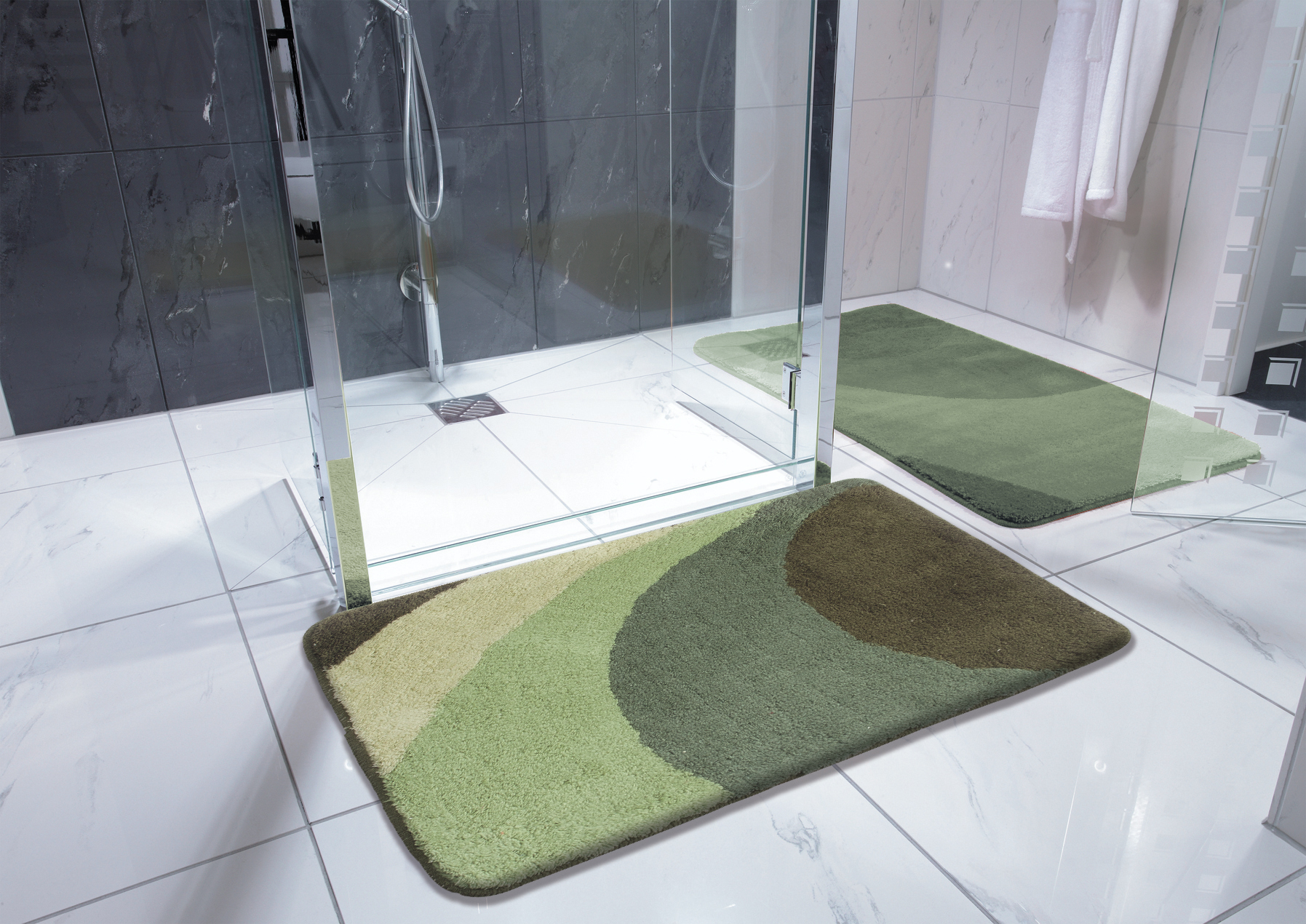 Коврик для ванной комнаты Tokio зеленый 60*90