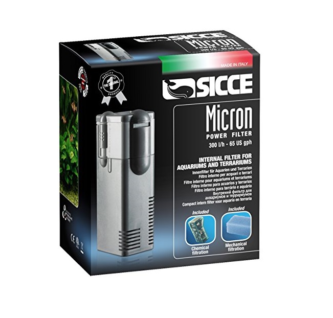 Фильтр для аквариума внутренний SICCE Micron, 300 л/ч, 5 Вт