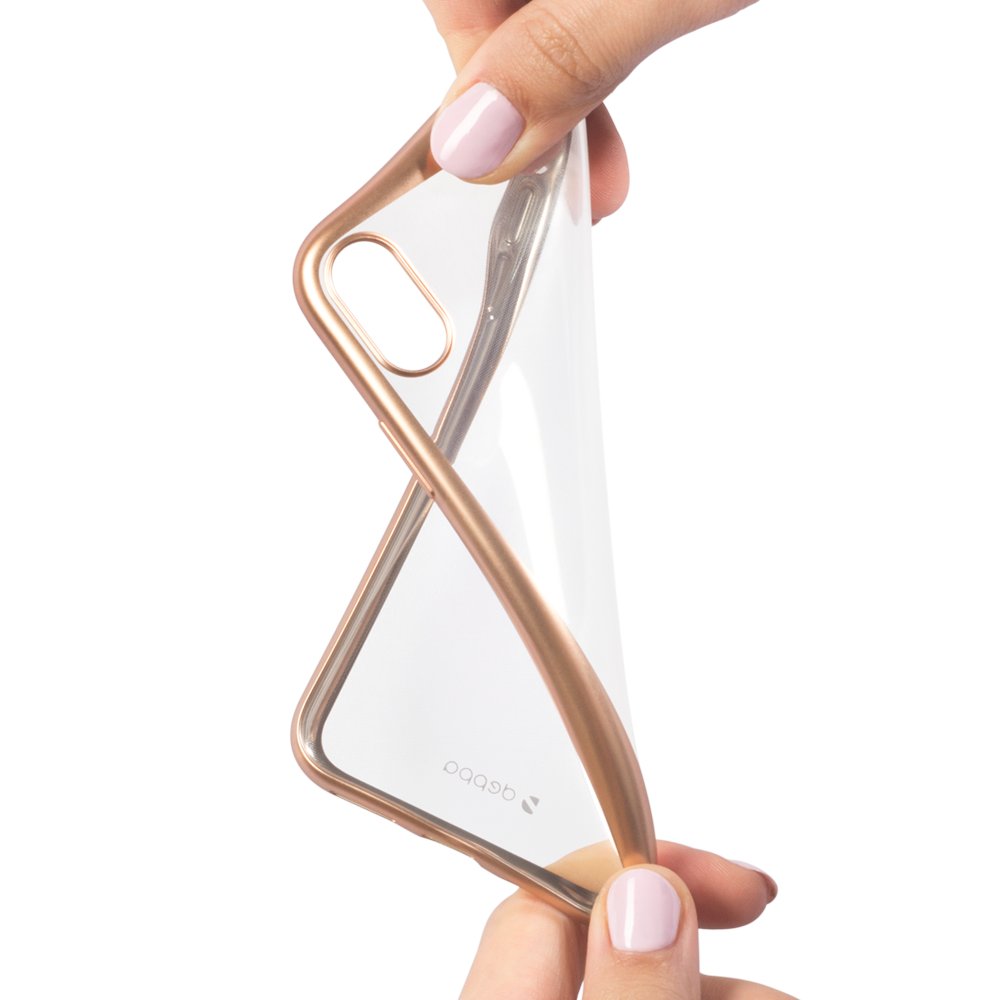 Чехол Deppa Gel Plus Case матовый для Apple iPhone X, Gold