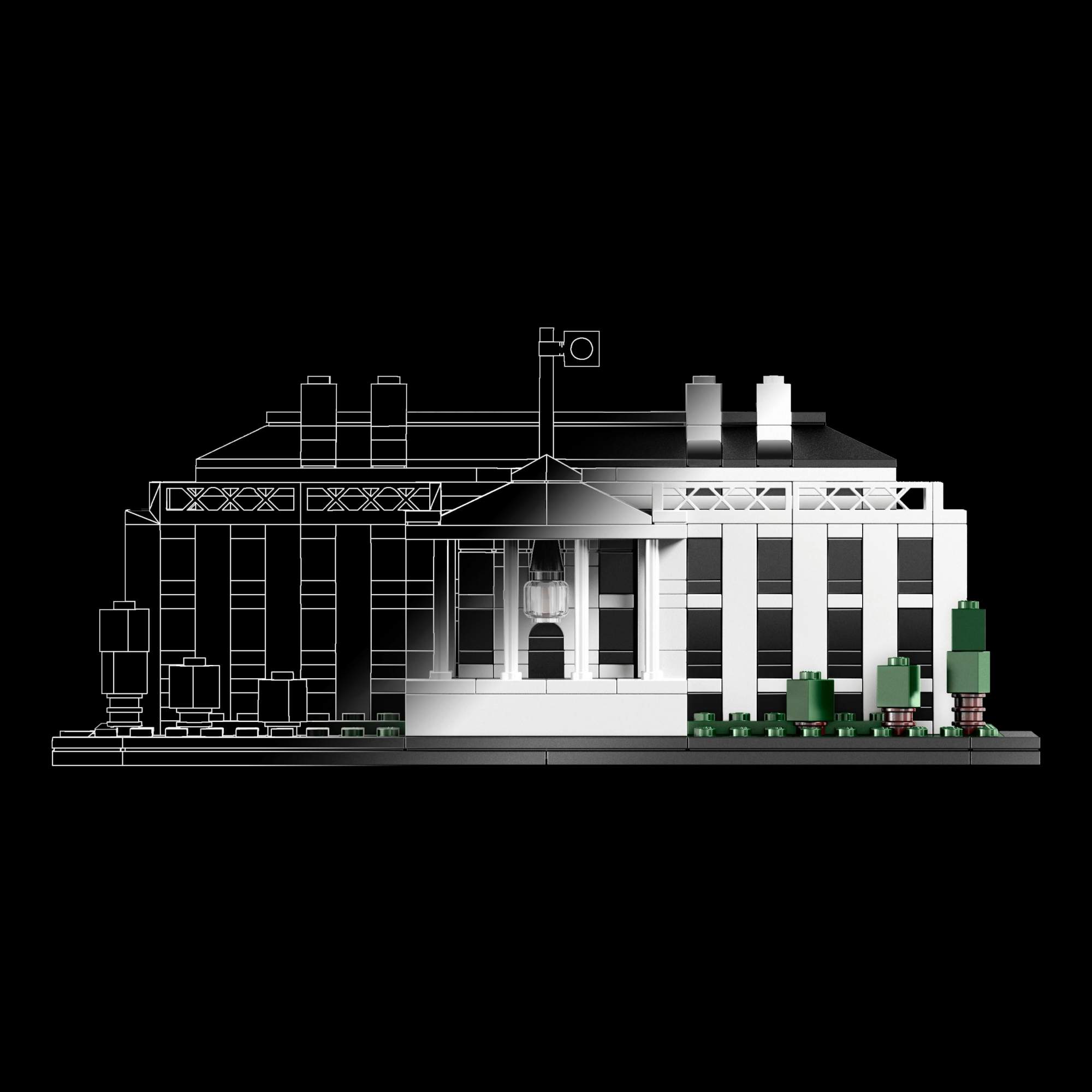 Lego architecture best sale white house 21006