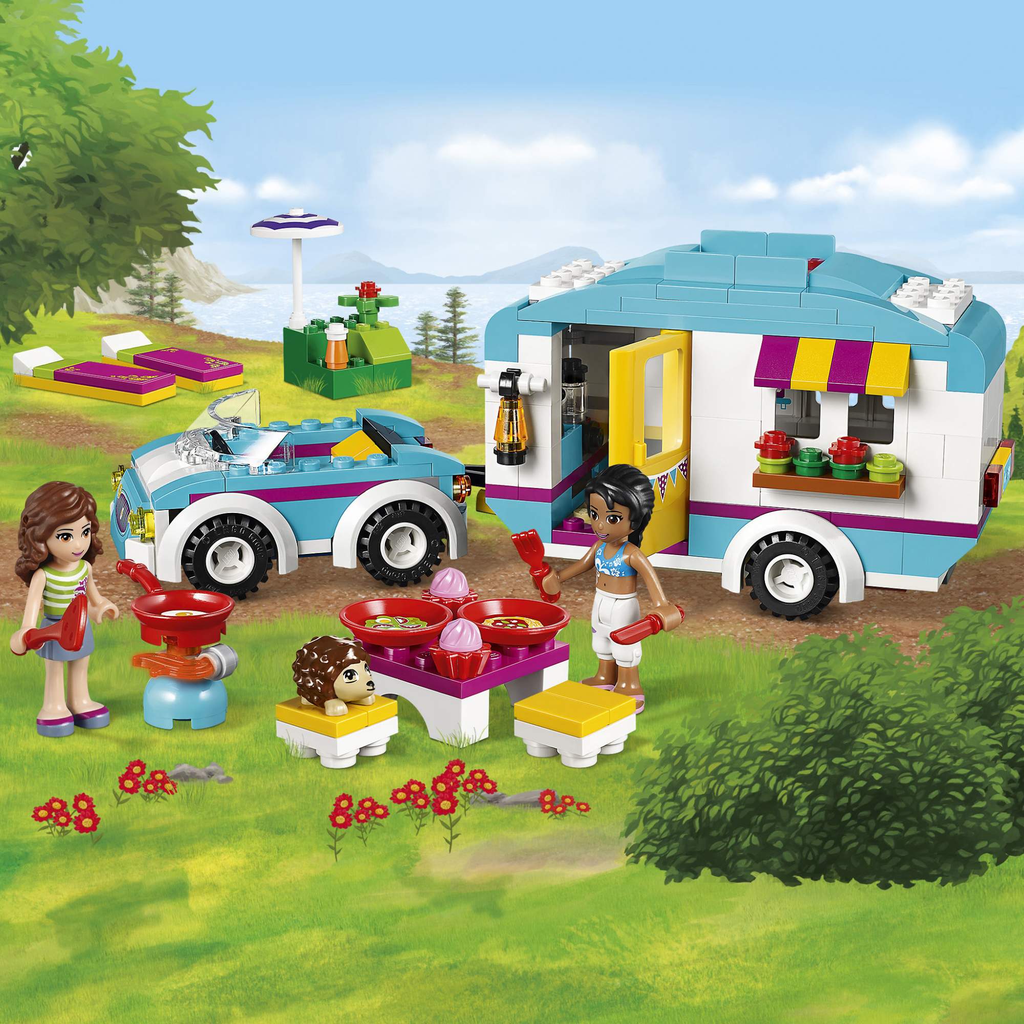 Конструкторы лета 2023. Конструктор LEGO friends 41034 летний фургон. LEGO friends 41034. Лего 41034 Summer Caravan. Лего френдс 41034.