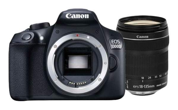 Миниатюра Фотоаппарат зеркальный Canon EOS 1300D 18-135mm IS Black №5