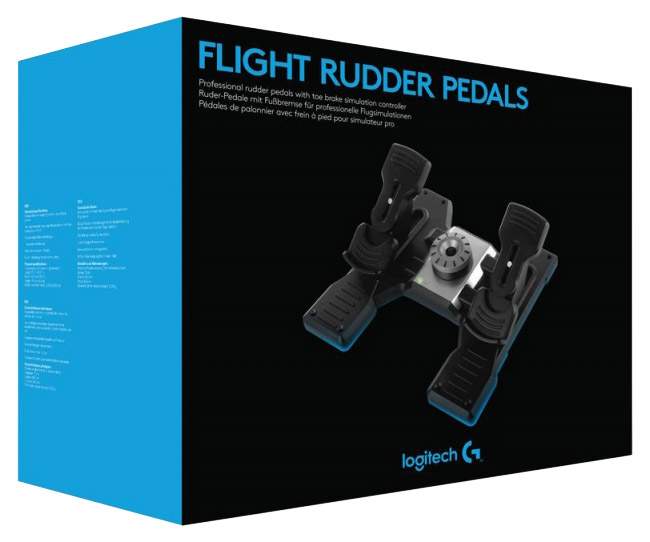Педали для авиасимуляторов Logitech Saitek Pro Flight Rudder Pedals Grey (945-000005)