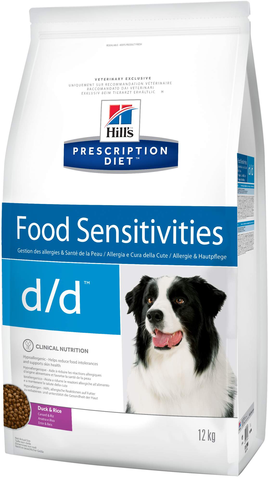 Сухой корм для собак Hill's Prescription Diet d/d Food Sensitivities, утка, 12кг