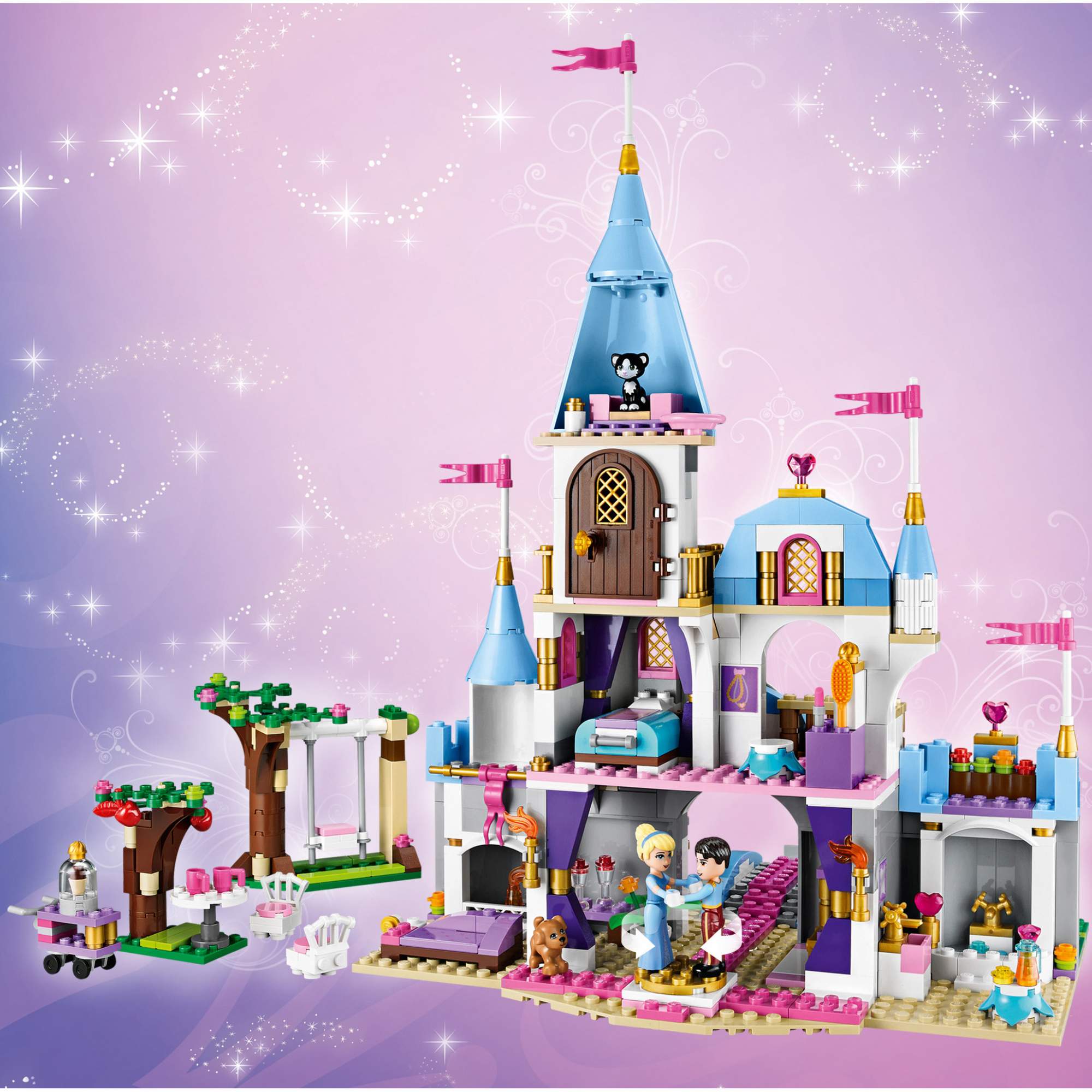 Купить конструктор LEGO Disney Princess Золушка на балу в королевском замке  (41055), цены на Мегамаркет | Артикул: 100000075563