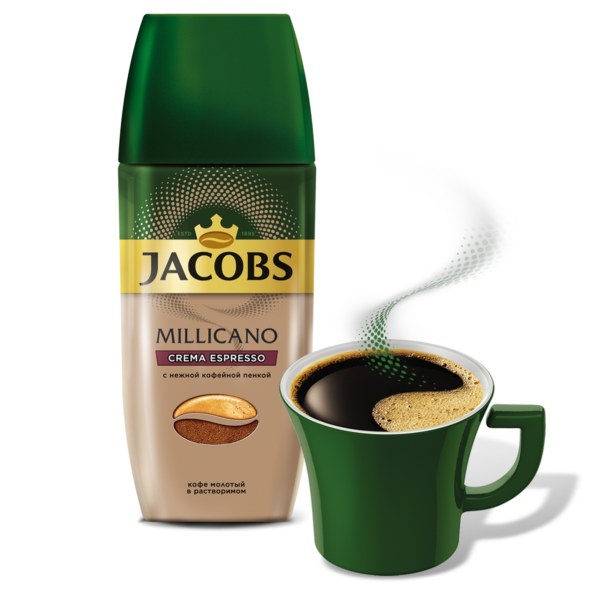 Купить Кофе Jacobs Crema Gold Instant 200г (237-8) (7451570295) с доставкой в Ро