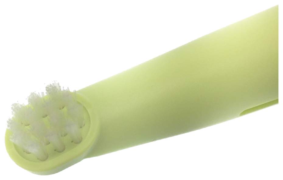 Зубная щетка на палец для собак Earth Pet, для мелких пород, зеленая, 12см