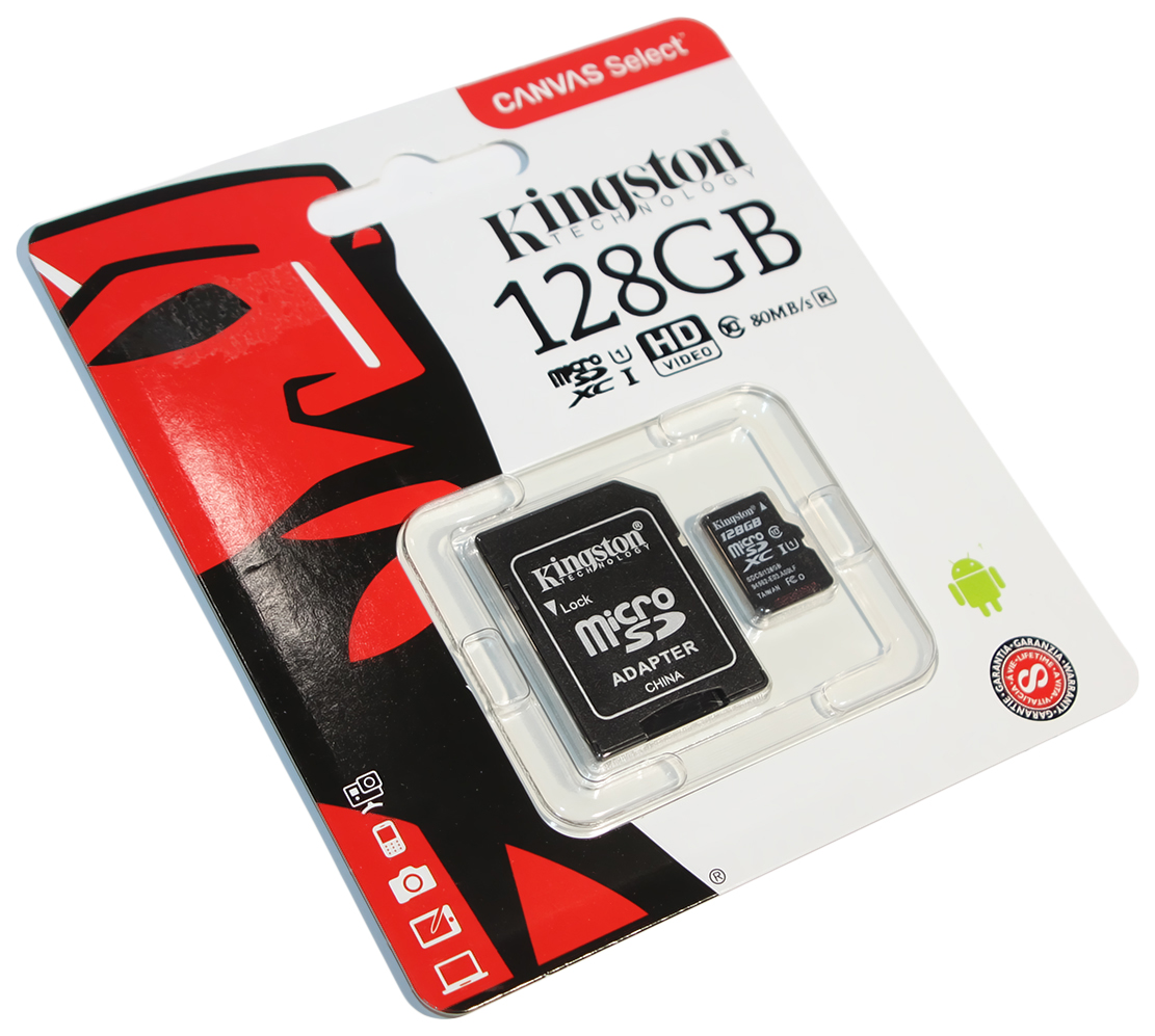 SDXC 128gb Kingston.