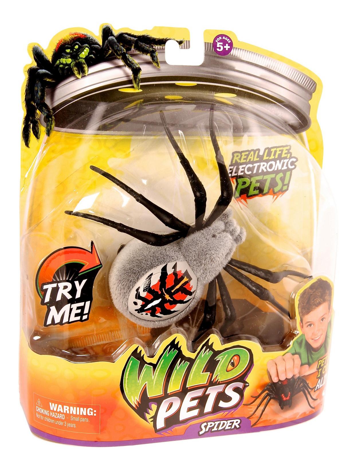 Голубой паук. Игрушки про злых пауков. Паук вайлд. Wild pets 29001-3. Искусственный паук.