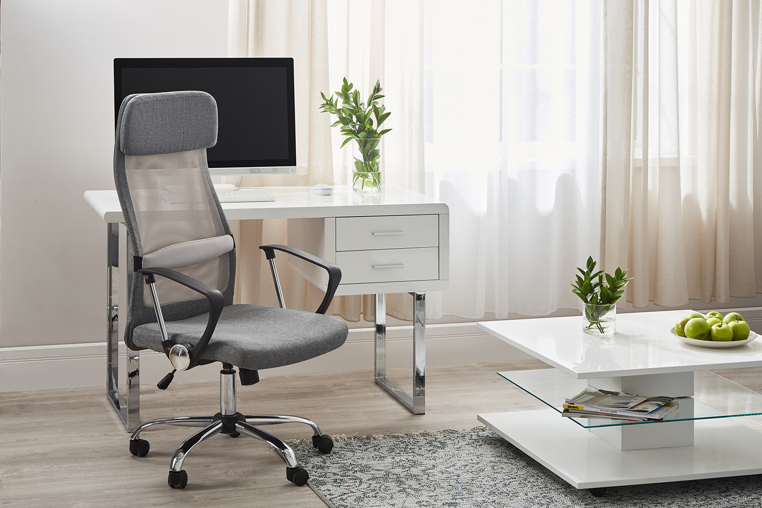 Офисное кресло Hoff Favorable, серый