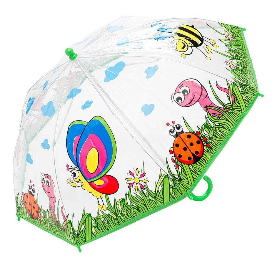 Зонт детский Mary Poppins прозрачный насекомые 46 см 53540